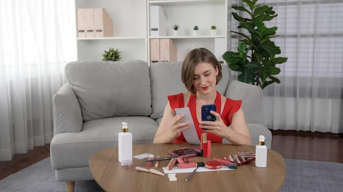 Kobieta płaci rachunki online w Internecie